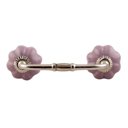 Lavender Ceramic Melon Bridge Handle